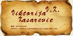Viktorija Kašarević vizit kartica
